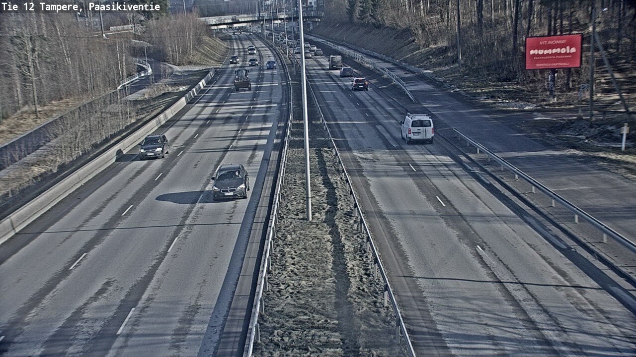 Weather Camera Image Road 12 Tampere, Paasikiventie, Tampere, Pirkanmaa