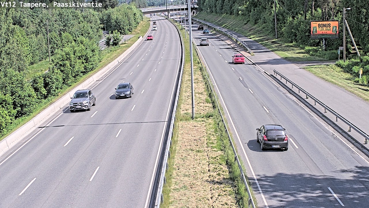 Kelikamerat Kuva Tie 12 Tampere, Paasikiventie, Tampere, Pirkanmaa