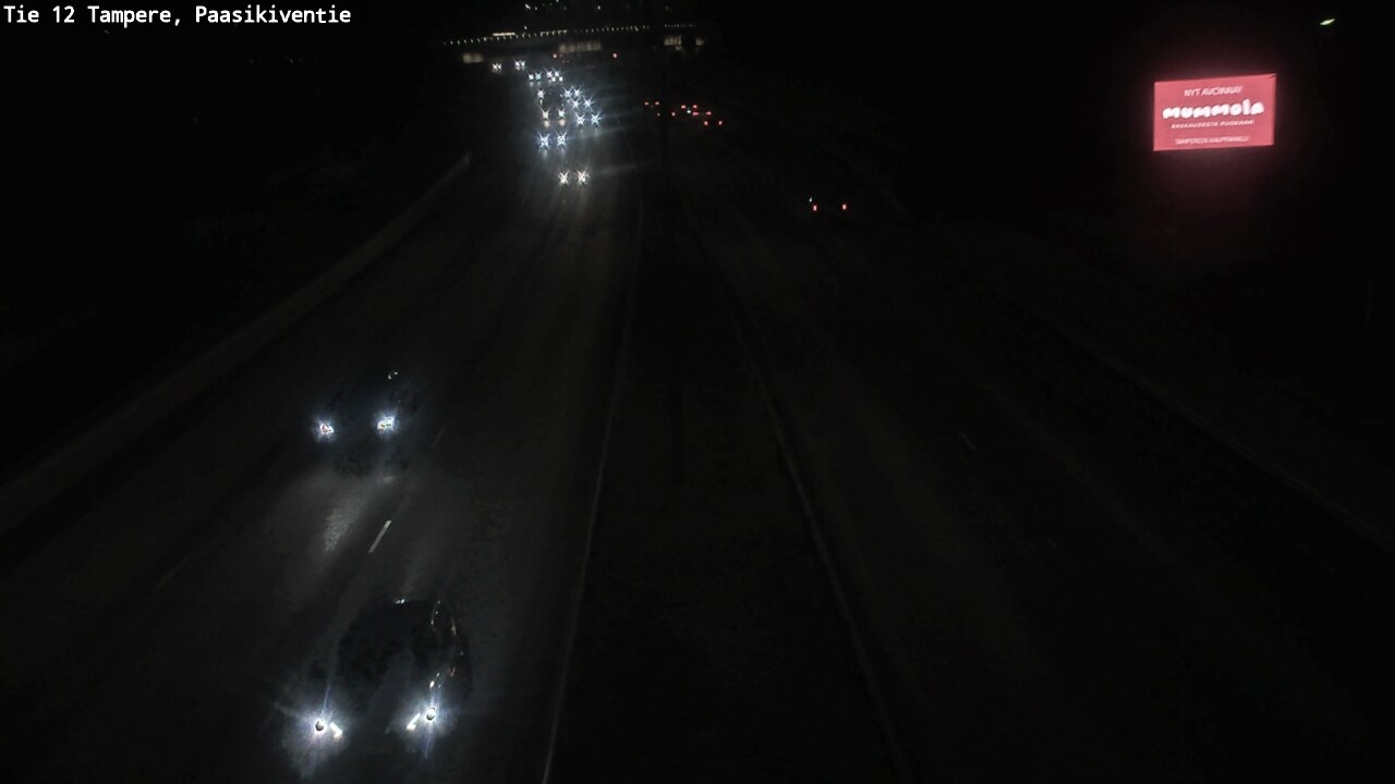 Weather Camera Image Väg 12 Tammerfors, Paasikiventie, Tampere, Pirkanmaa