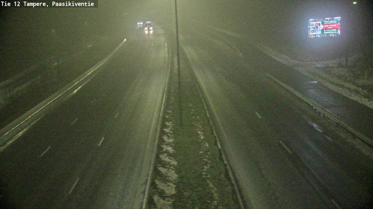 Weather Camera Image Road 12 Tampere, Paasikiventie, Tampere, Pirkanmaa