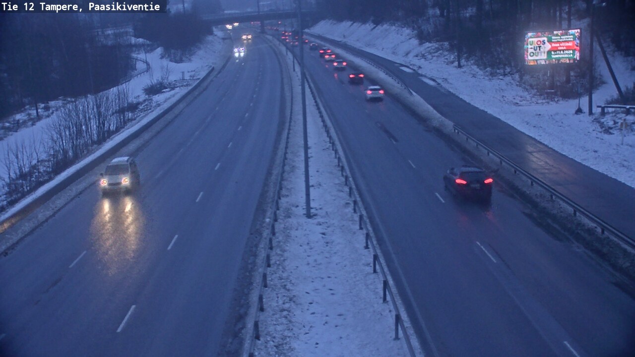 Weather Camera Image Road 12 Tampere, Paasikiventie, Tampere, Pirkanmaa