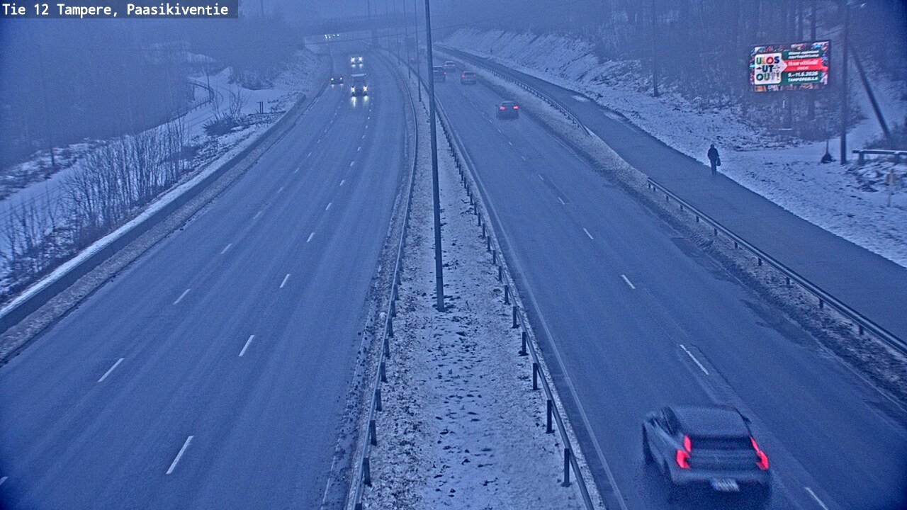 Weather Camera Image Road 12 Tampere, Paasikiventie, Tampere, Pirkanmaa