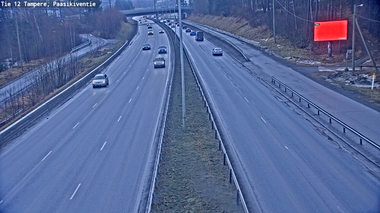 Weather Camera Image Road 12 Tampere, Paasikiventie, Tampere, Pirkanmaa