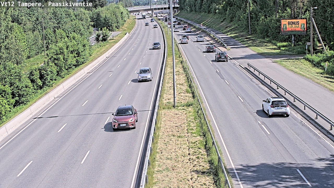 Kelikamerat Kuva Tie 12 Tampere, Paasikiventie, Tampere, Pirkanmaa