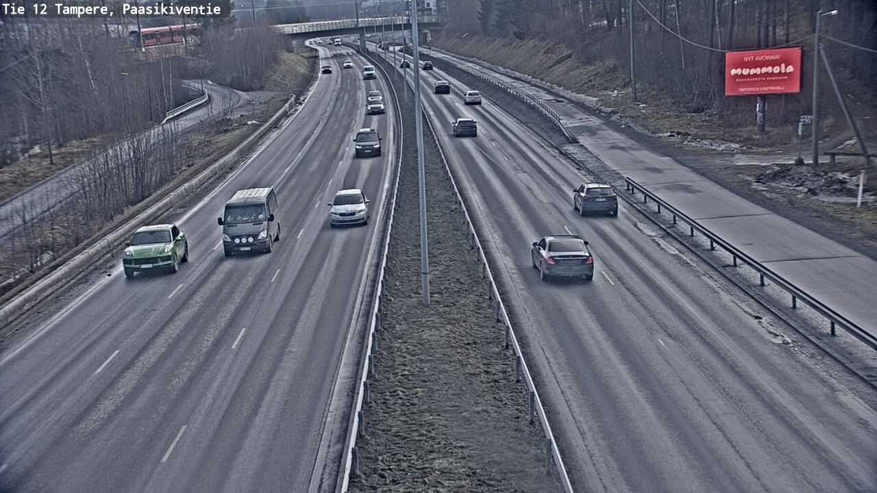 Weather Camera Image Road 12 Tampere, Paasikiventie, Tampere, Pirkanmaa