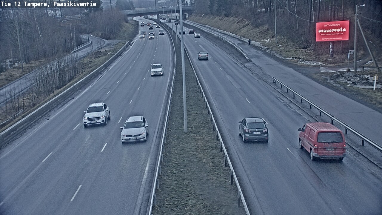 Weather Camera Image Road 12 Tampere, Paasikiventie, Tampere, Pirkanmaa