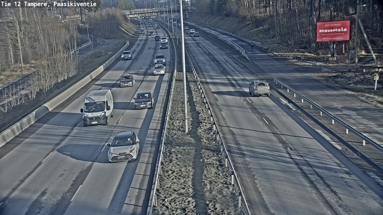 Weather Camera Image Road 12 Tampere, Paasikiventie, Tampere, Pirkanmaa