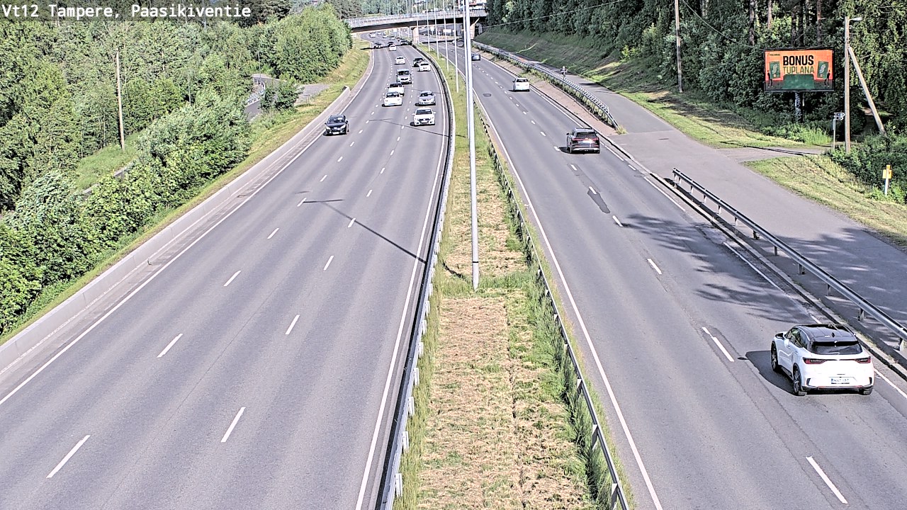Weather Camera Image Väg 12 Tammerfors, Paasikiventie, Tampere, Pirkanmaa