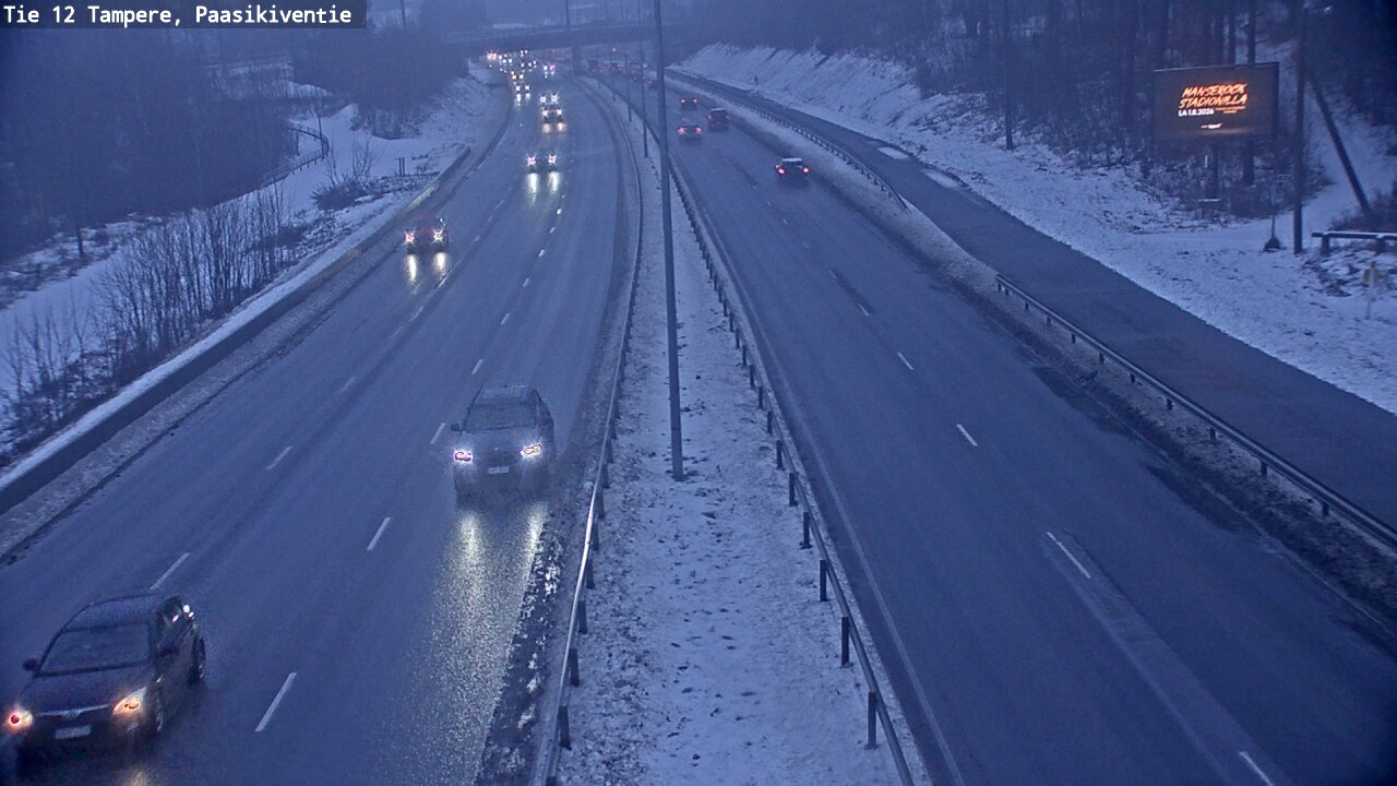 Weather Camera Image Road 12 Tampere, Paasikiventie, Tampere, Pirkanmaa