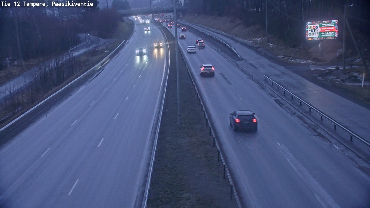 Weather Camera Image Road 12 Tampere, Paasikiventie, Tampere, Pirkanmaa