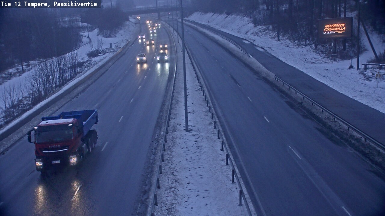 Weather Camera Image Road 12 Tampere, Paasikiventie, Tampere, Pirkanmaa