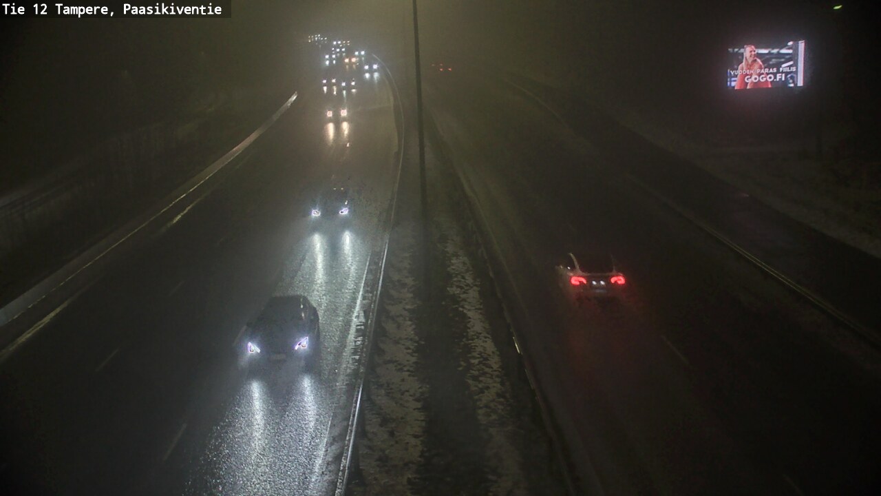 Weather Camera Image Road 12 Tampere, Paasikiventie, Tampere, Pirkanmaa
