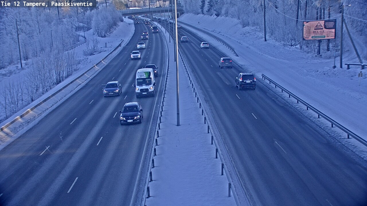 Weather Camera Image Road 12 Tampere, Paasikiventie, Tampere, Pirkanmaa