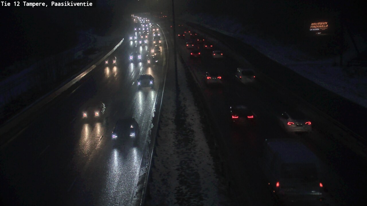 Weather Camera Image Road 12 Tampere, Paasikiventie, Tampere, Pirkanmaa