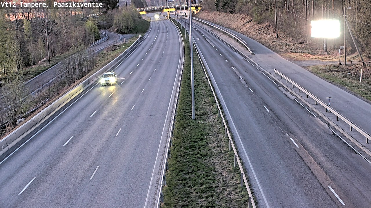 Weather Camera Image Väg 12 Tammerfors, Paasikiventie, Tampere, Pirkanmaa