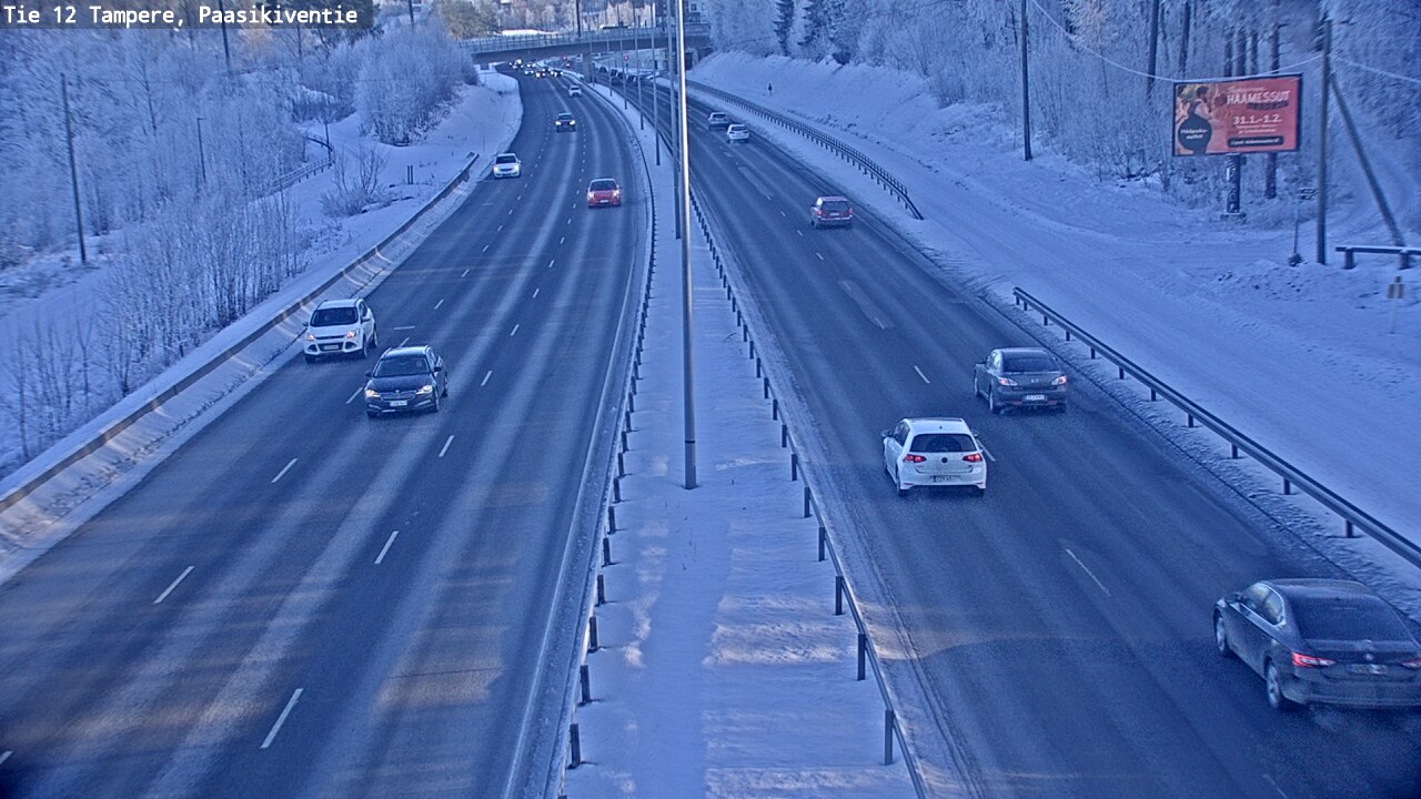 Weather Camera Image Road 12 Tampere, Paasikiventie, Tampere, Pirkanmaa