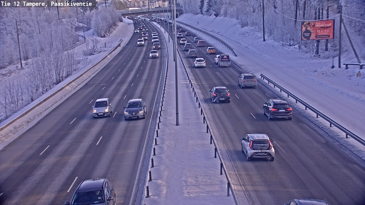 Weather Camera Image Road 12 Tampere, Paasikiventie, Tampere, Pirkanmaa