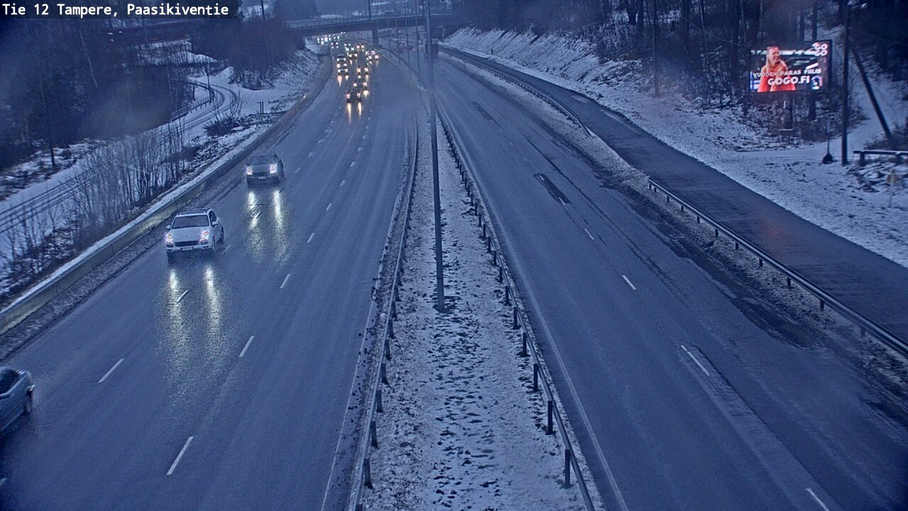Weather Camera Image Road 12 Tampere, Paasikiventie, Tampere, Pirkanmaa