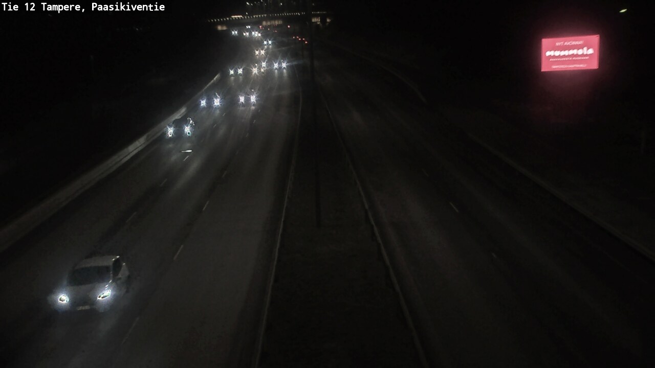 Weather Camera Image Väg 12 Tammerfors, Paasikiventie, Tampere, Pirkanmaa
