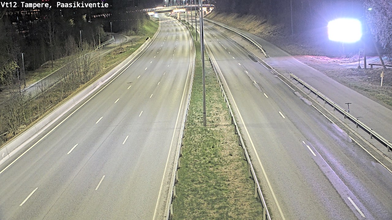 Weather Camera Image Väg 12 Tammerfors, Paasikiventie, Tampere, Pirkanmaa