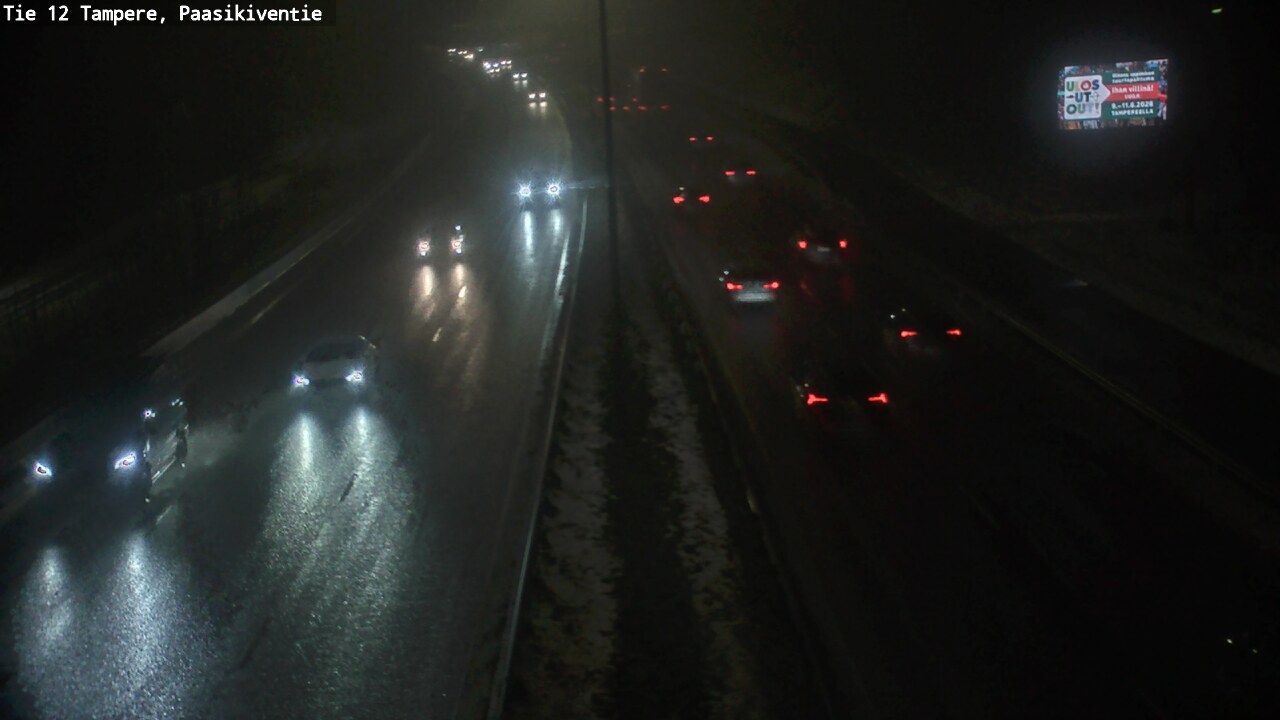 Weather Camera Image Road 12 Tampere, Paasikiventie, Tampere, Pirkanmaa