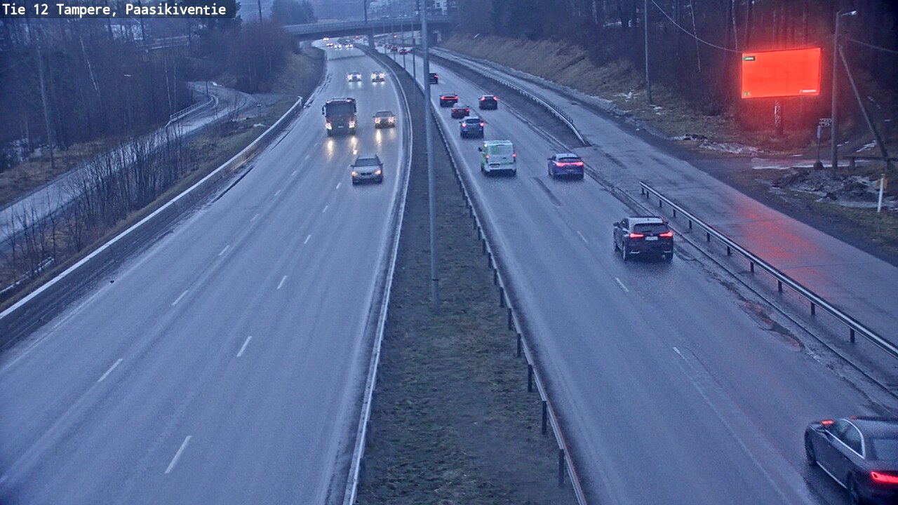 Weather Camera Image Road 12 Tampere, Paasikiventie, Tampere, Pirkanmaa