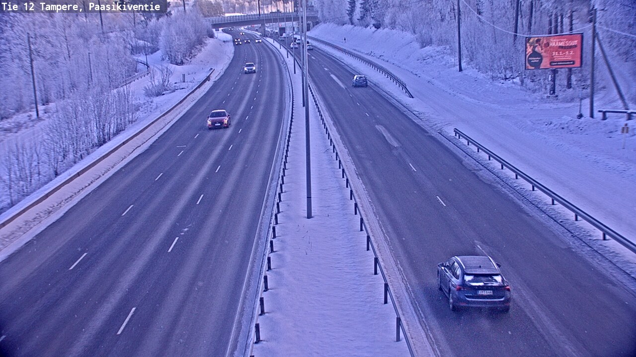 Weather Camera Image Road 12 Tampere, Paasikiventie, Tampere, Pirkanmaa