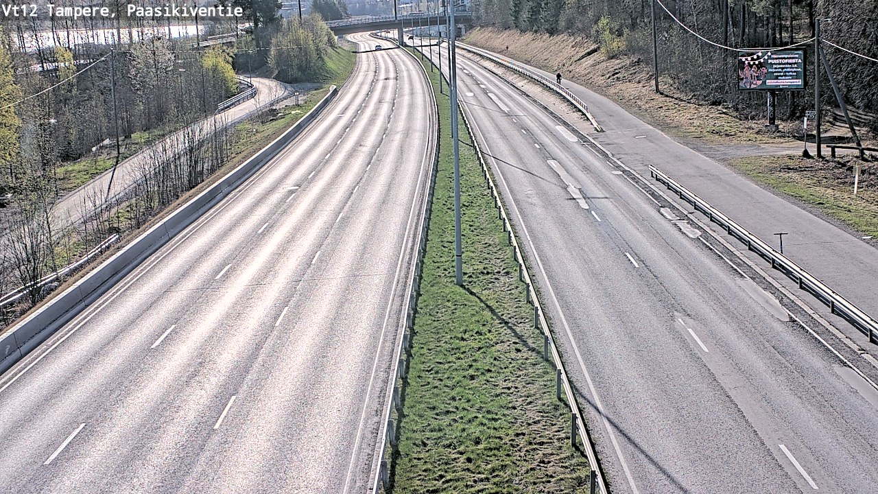 Weather Camera Image Road 12 Tampere, Paasikiventie, Tampere, Pirkanmaa