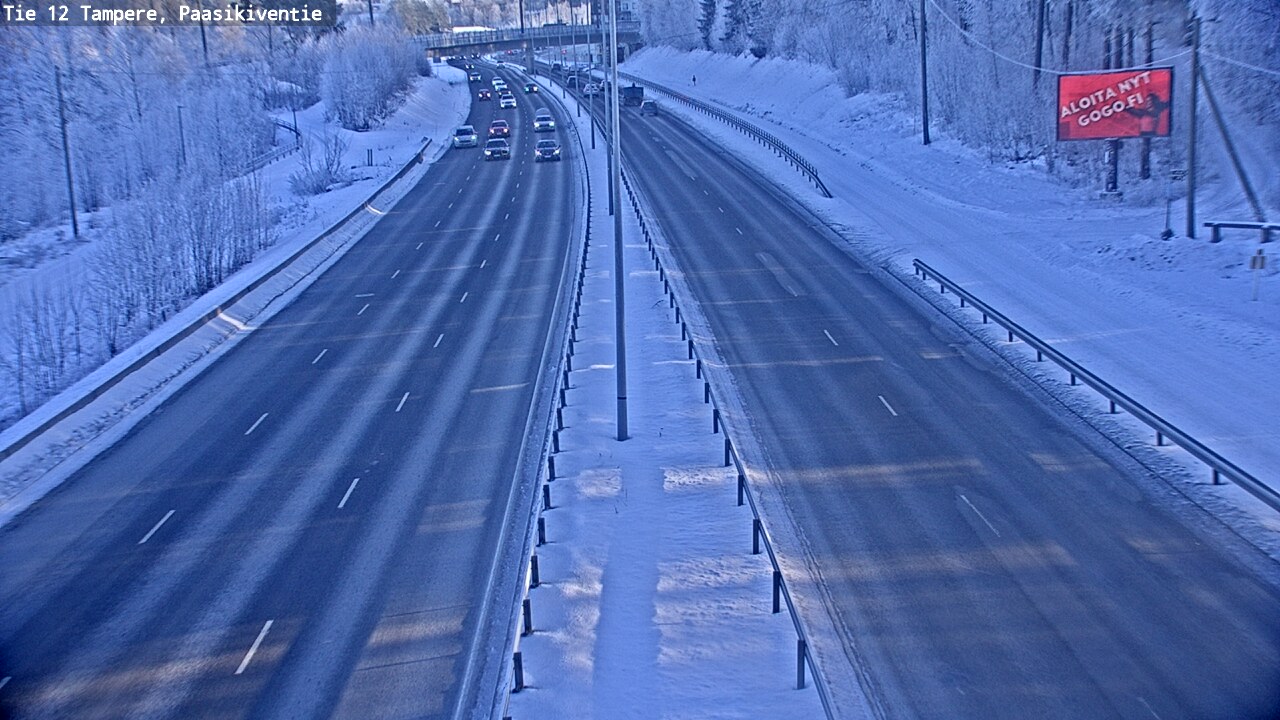 Weather Camera Image Road 12 Tampere, Paasikiventie, Tampere, Pirkanmaa