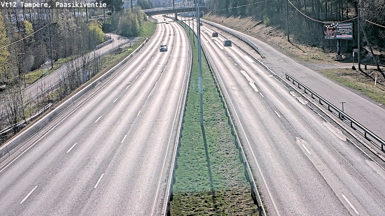 Weather Camera Image Road 12 Tampere, Paasikiventie, Tampere, Pirkanmaa