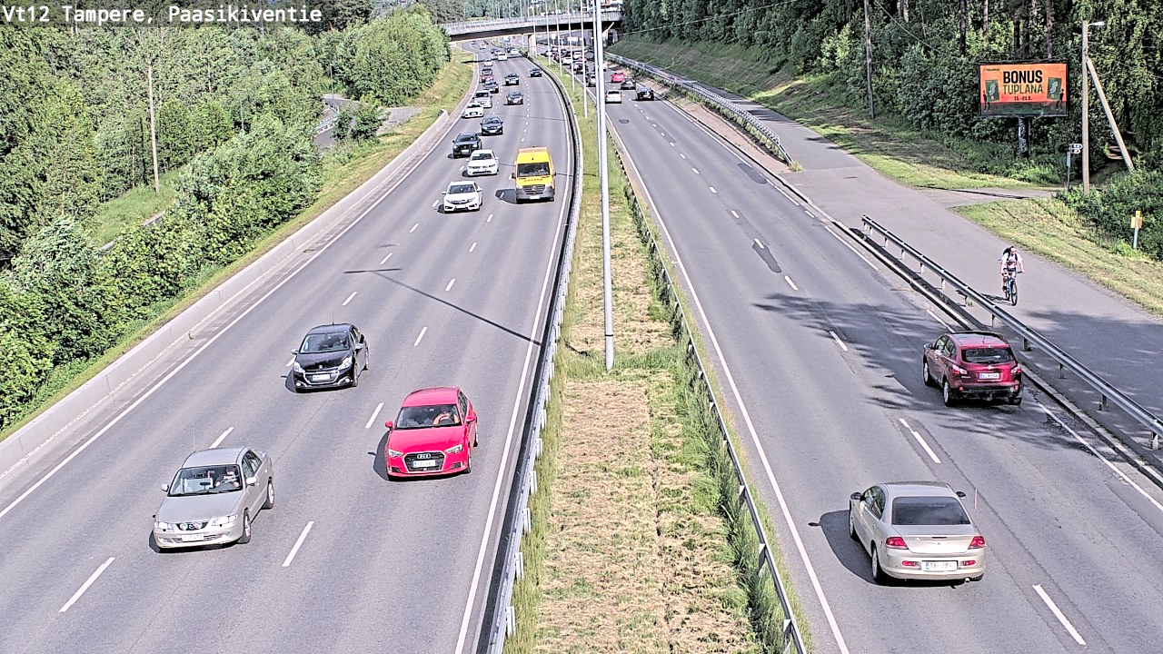 Weather Camera Image Väg 12 Tammerfors, Paasikiventie, Tampere, Pirkanmaa