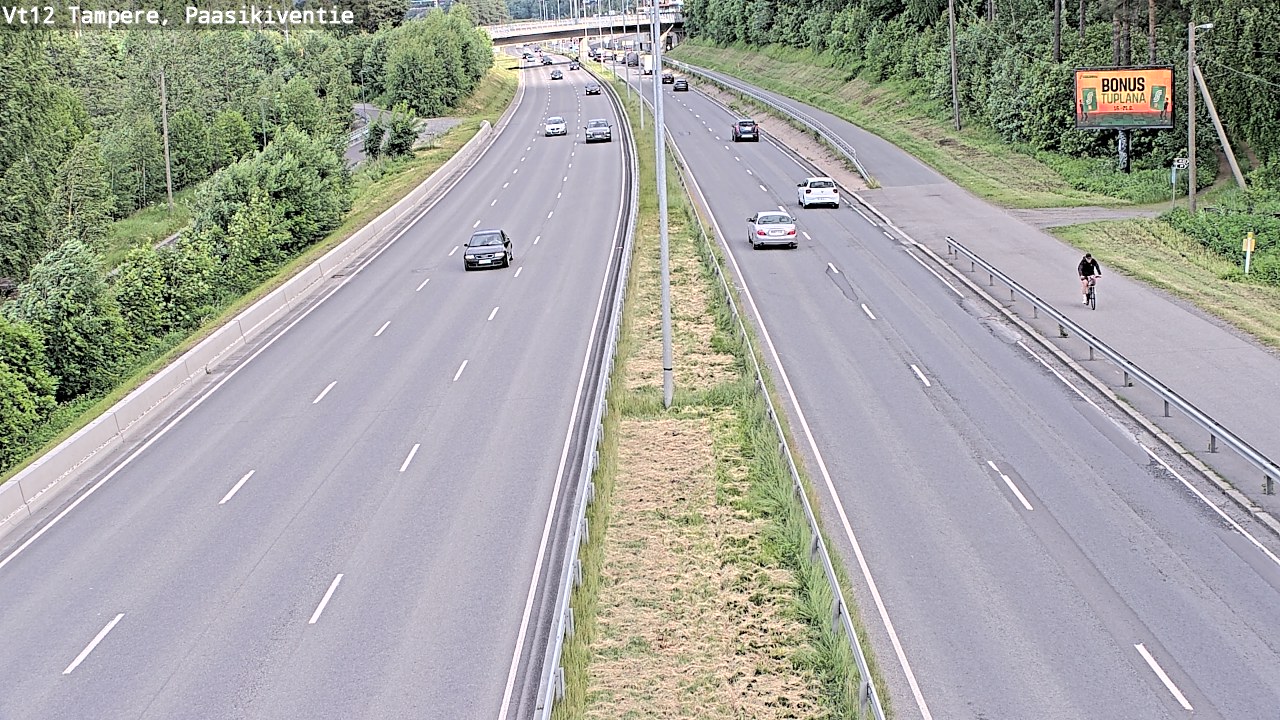 Weather Camera Image Väg 12 Tammerfors, Paasikiventie, Tampere, Pirkanmaa