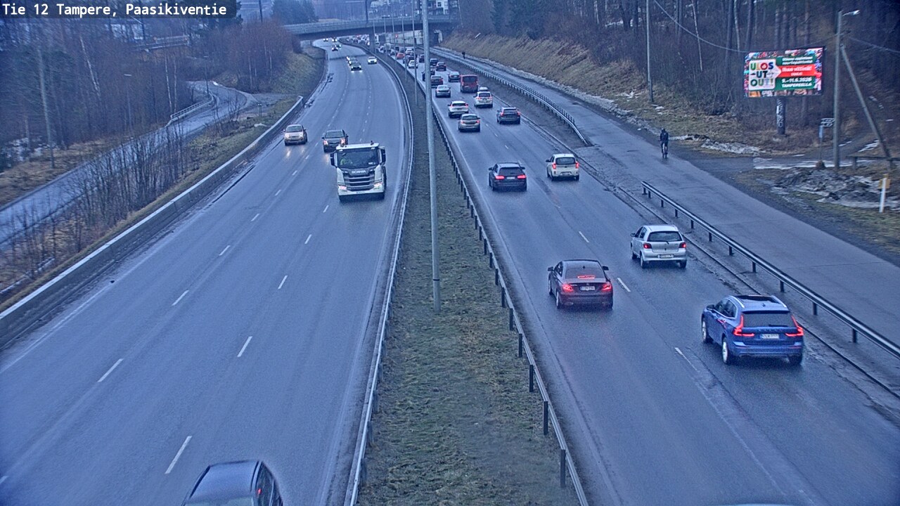 Weather Camera Image Road 12 Tampere, Paasikiventie, Tampere, Pirkanmaa