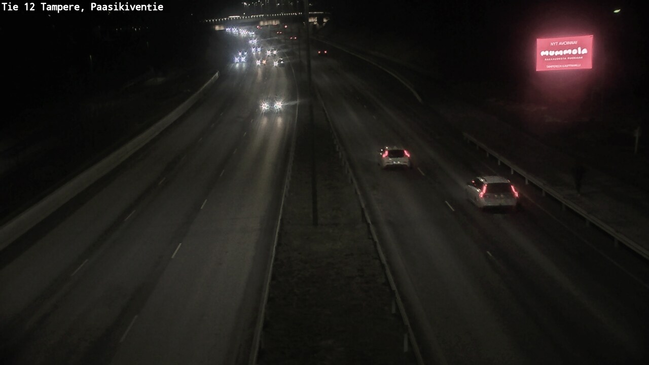 Weather Camera Image Väg 12 Tammerfors, Paasikiventie, Tampere, Pirkanmaa