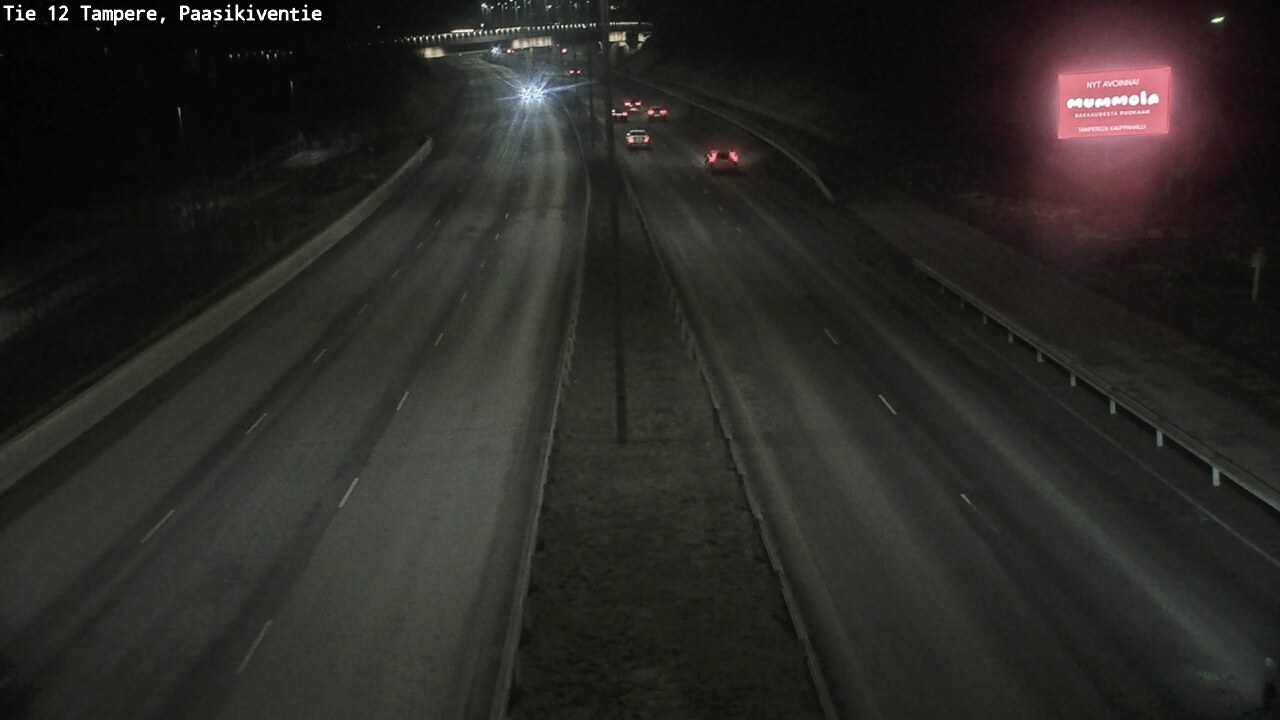 Weather Camera Image Väg 12 Tammerfors, Paasikiventie, Tampere, Pirkanmaa