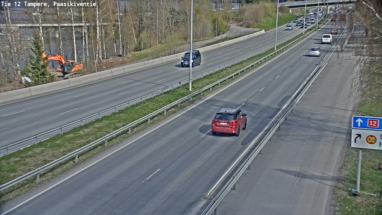 Weather Camera Image Road 12 Tampere, Paasikiventie, Tampere, Pirkanmaa