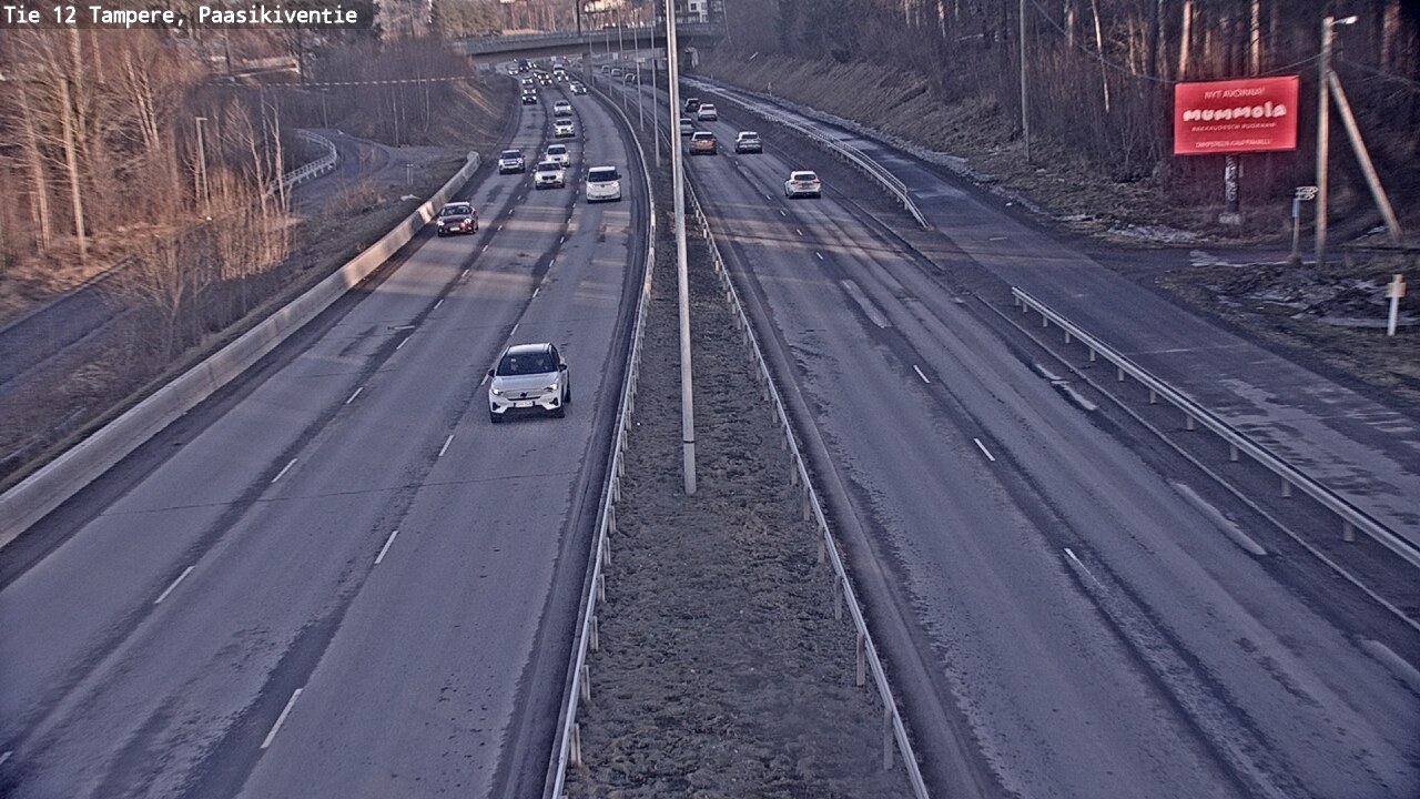 Weather Camera Image Road 12 Tampere, Paasikiventie, Tampere, Pirkanmaa