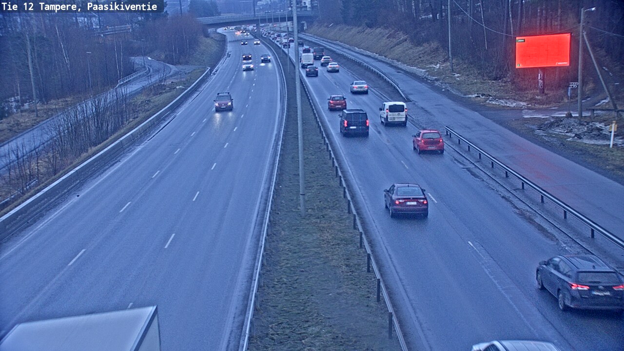 Weather Camera Image Road 12 Tampere, Paasikiventie, Tampere, Pirkanmaa