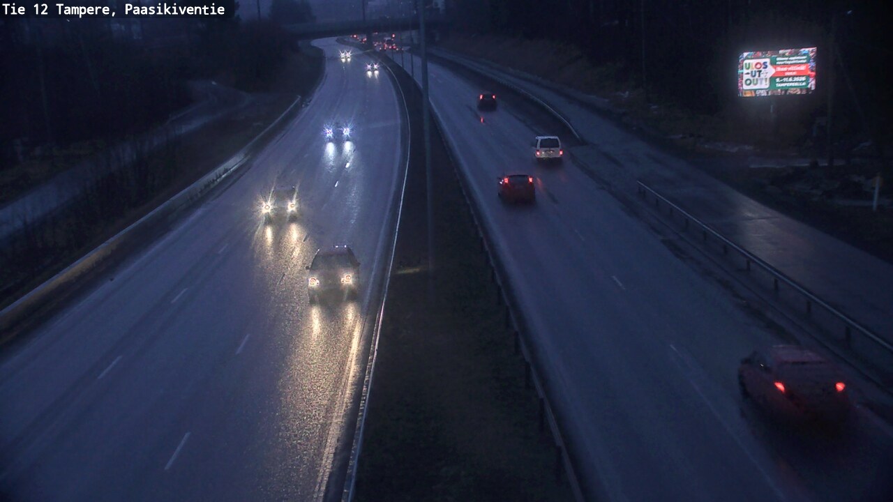Weather Camera Image Road 12 Tampere, Paasikiventie, Tampere, Pirkanmaa
