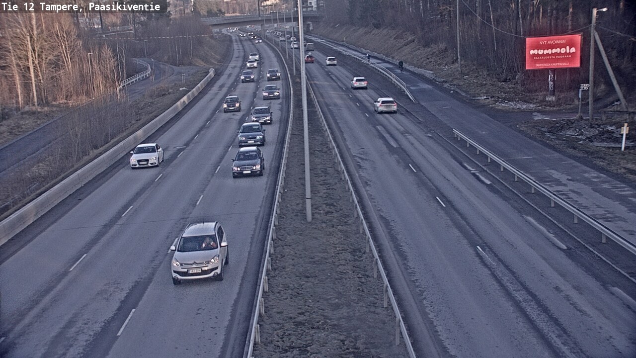Weather Camera Image Road 12 Tampere, Paasikiventie, Tampere, Pirkanmaa