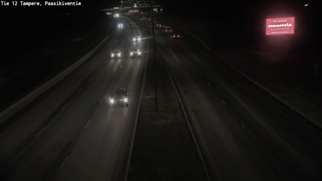 Weather Camera Image Väg 12 Tammerfors, Paasikiventie, Tampere, Pirkanmaa