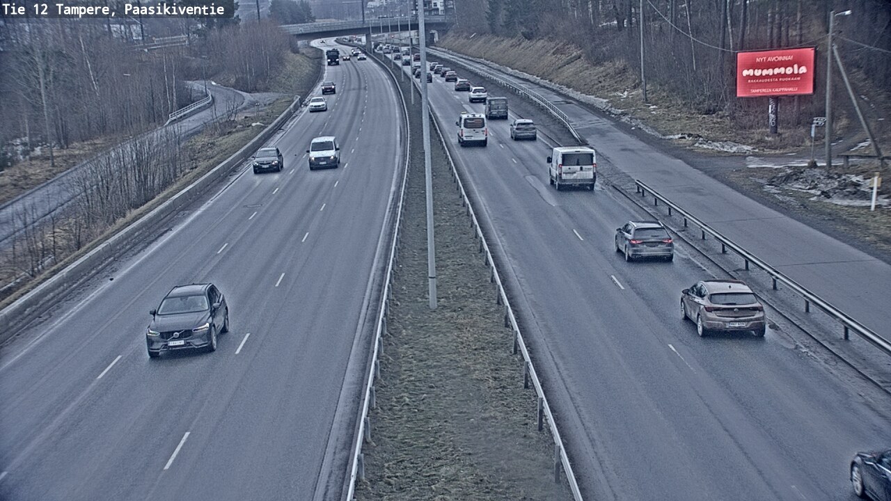 Weather Camera Image Road 12 Tampere, Paasikiventie, Tampere, Pirkanmaa