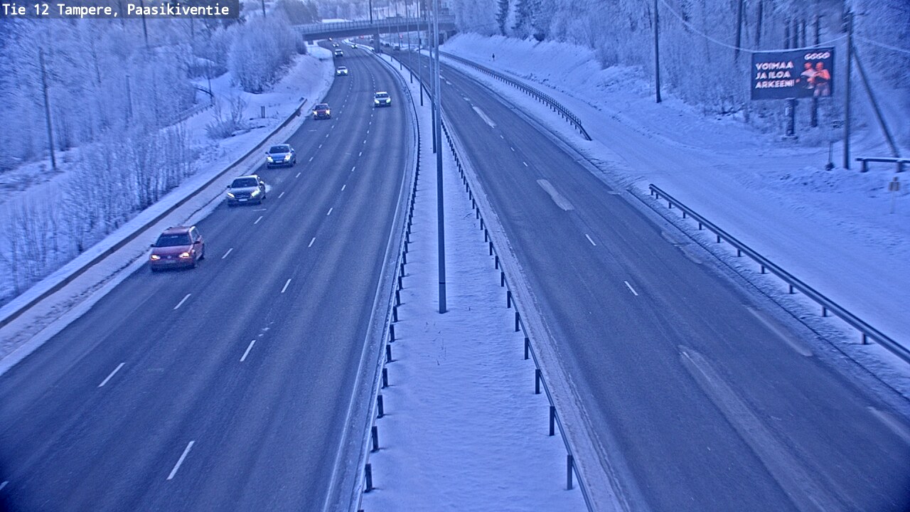Weather Camera Image Road 12 Tampere, Paasikiventie, Tampere, Pirkanmaa