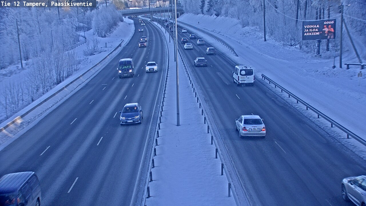 Weather Camera Image Road 12 Tampere, Paasikiventie, Tampere, Pirkanmaa