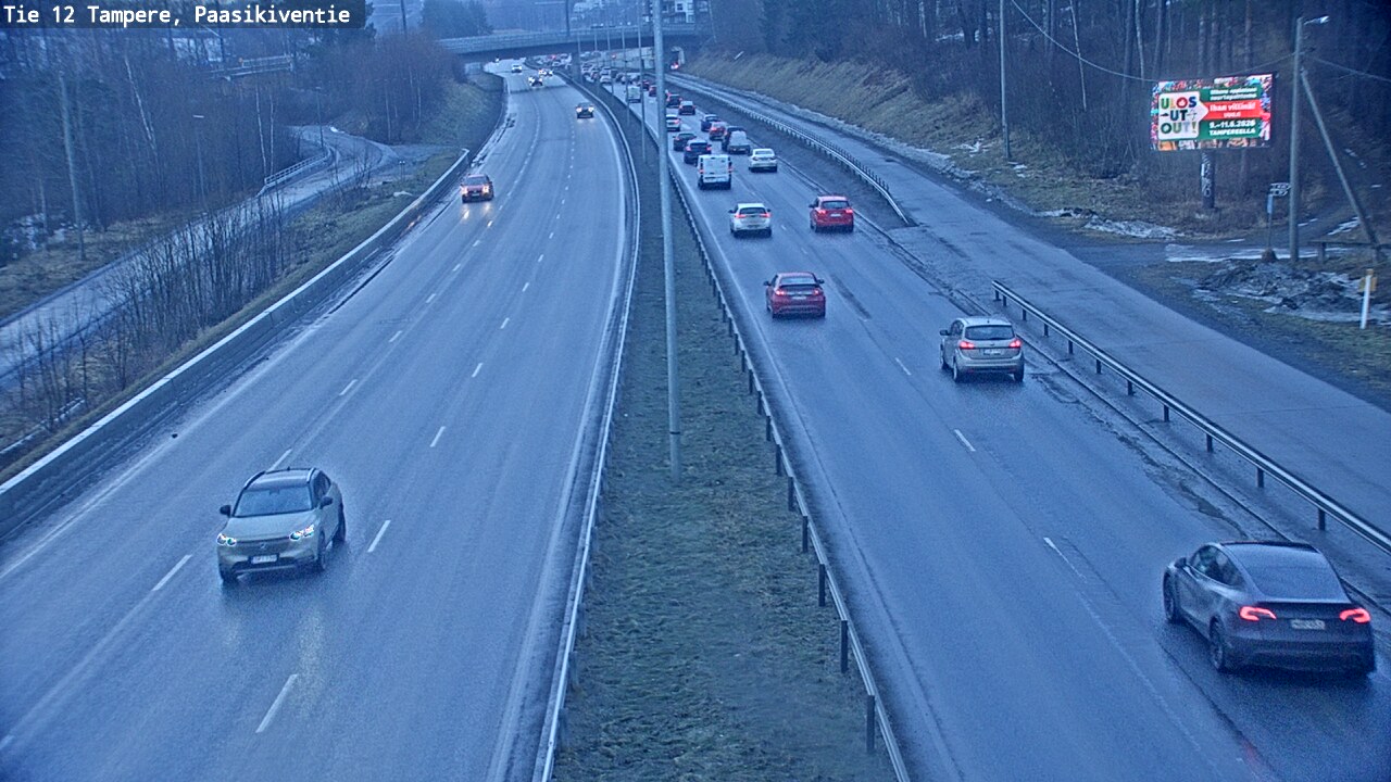 Weather Camera Image Road 12 Tampere, Paasikiventie, Tampere, Pirkanmaa