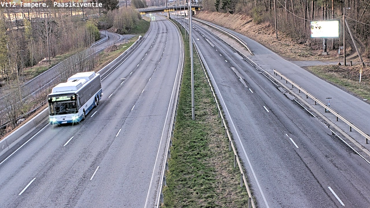 Weather Camera Image Road 12 Tampere, Paasikiventie, Tampere, Pirkanmaa
