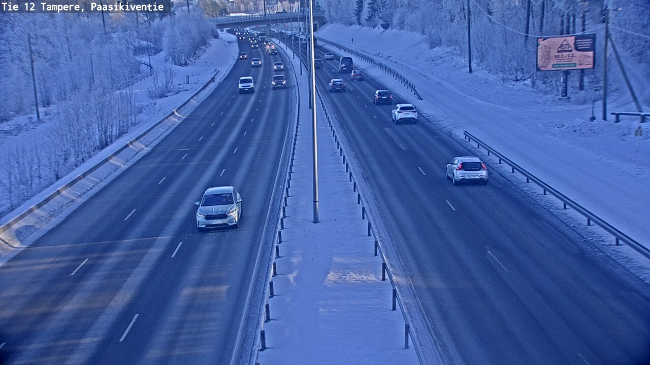 Weather Camera Image Road 12 Tampere, Paasikiventie, Tampere, Pirkanmaa