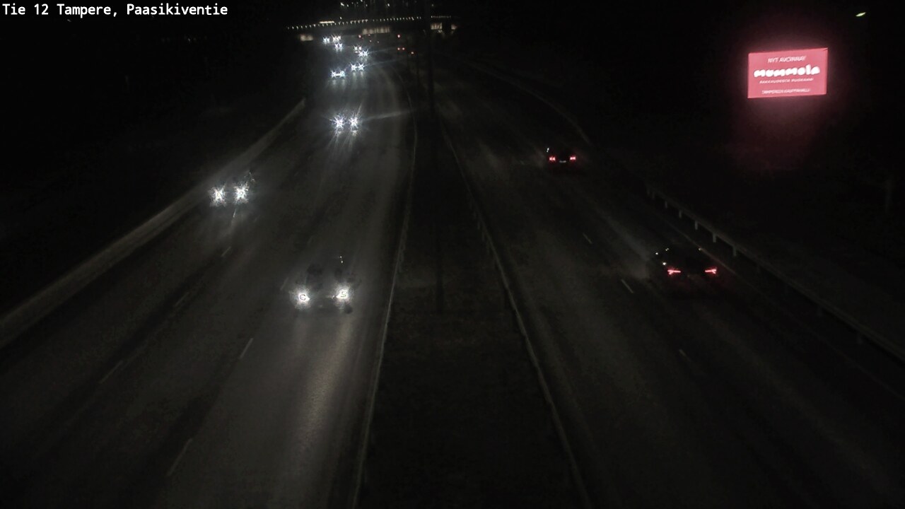 Weather Camera Image Väg 12 Tammerfors, Paasikiventie, Tampere, Pirkanmaa