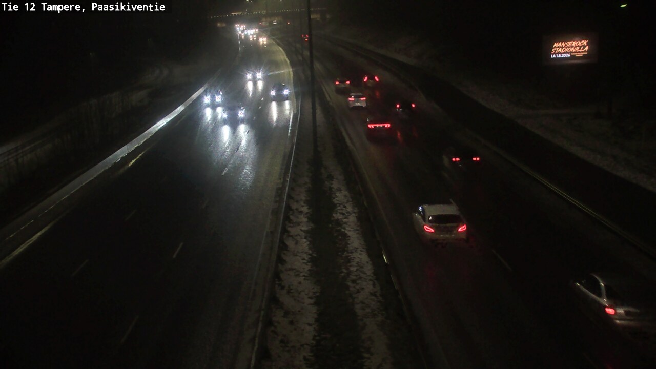 Weather Camera Image Road 12 Tampere, Paasikiventie, Tampere, Pirkanmaa
