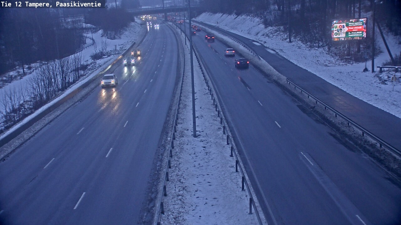 Weather Camera Image Road 12 Tampere, Paasikiventie, Tampere, Pirkanmaa